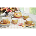 Haonai High qulaity colorido cerâmica teapot Coffee Cup Conjuntos